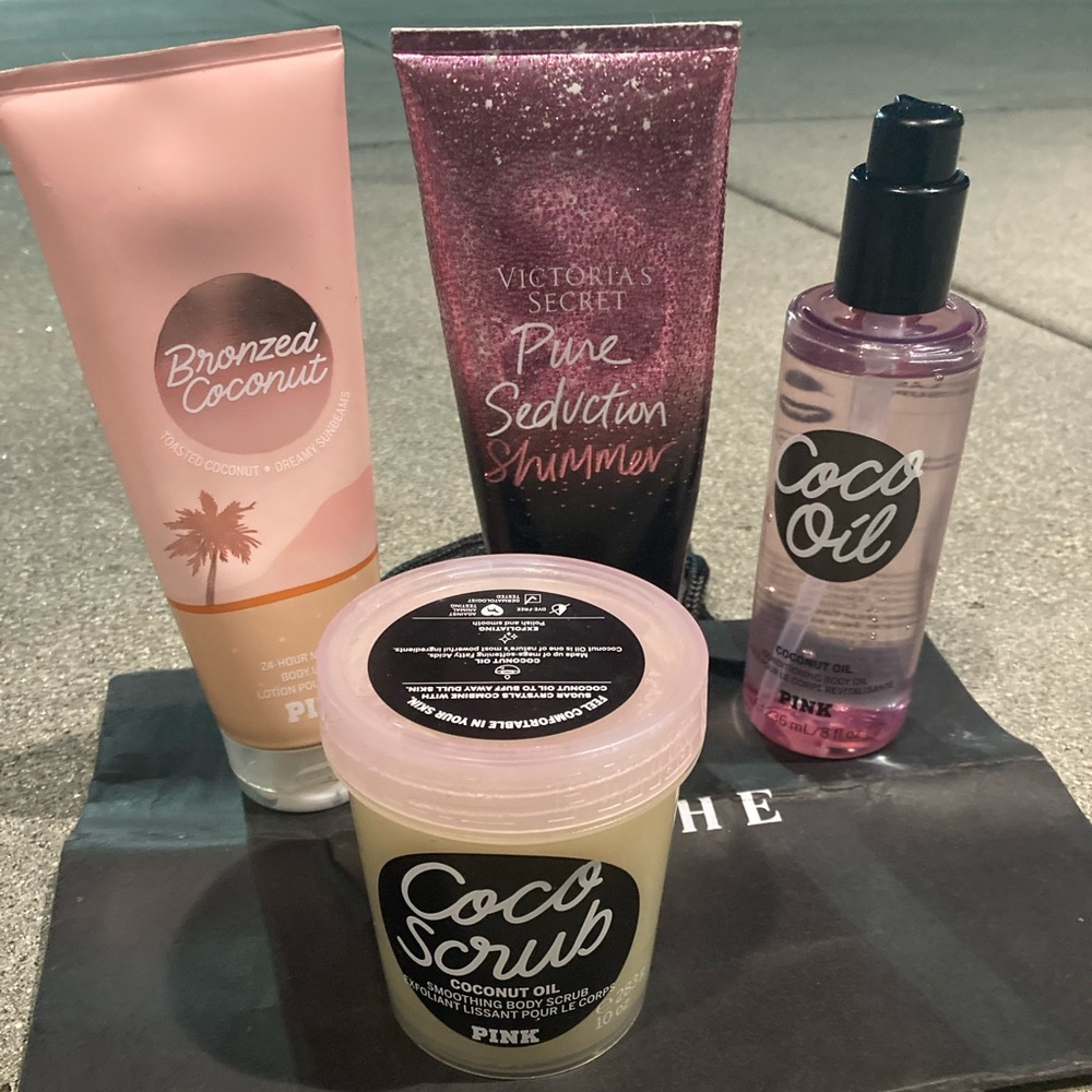 Pink and Victoria’s Secret Toiletries Collection